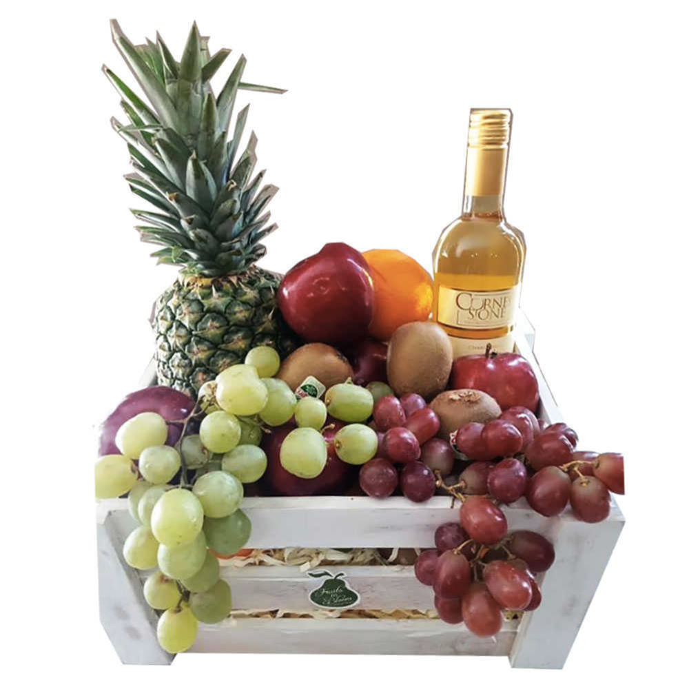 Fruit Crates With Wine by  Fruits in Bloom